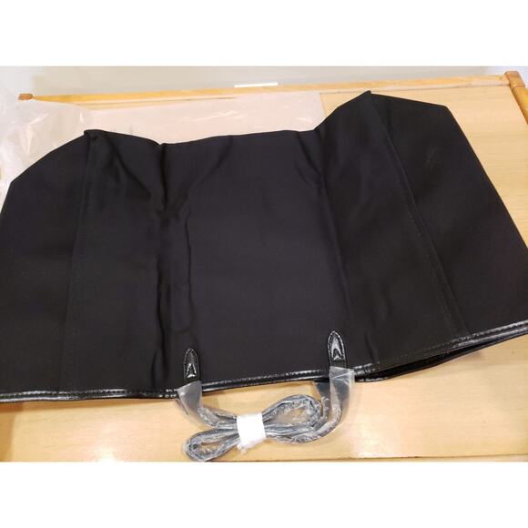 VICTORIA'S SECRET BLACK SEQUIN STRIPE WEEKENDER BAG GETAWAY CARRY ON LARGE TOTE - Picture 3 of 8